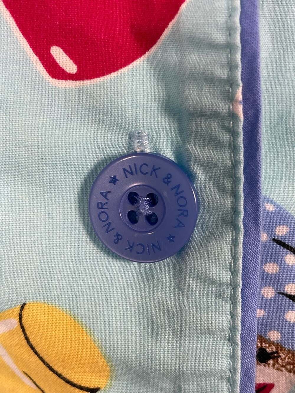 Nick & Nora Sock Monkey Spa Day 100% Cotton Pajama Set Size L - Picture 6 of 8